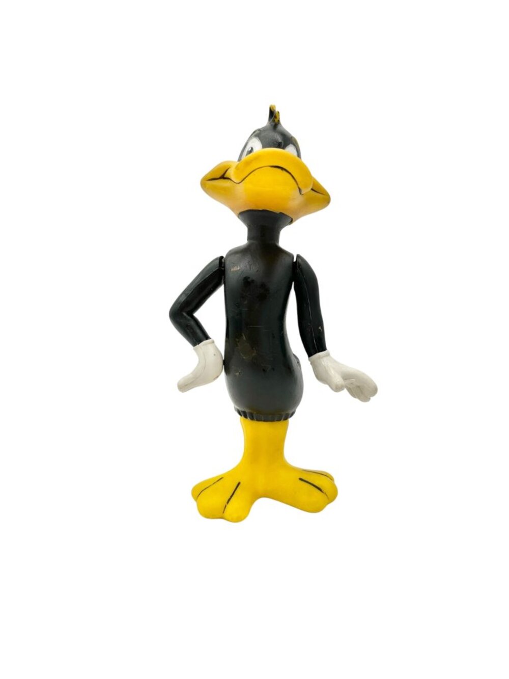 Vintage 1960s Daffy Duck Plastic Figure Looney Tunes Collectible Warner Bros. 8”